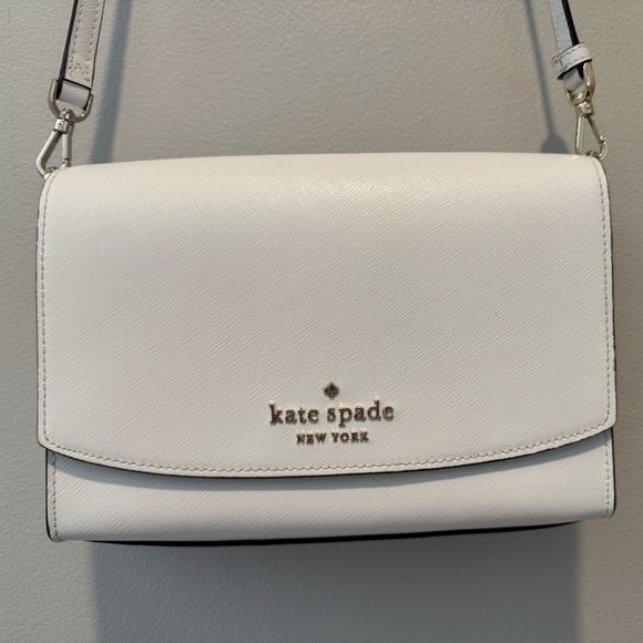 KATE SPADE NEW YORK Madison Bright White Crossbody GOLD hardware retired - Picture 1 of 9